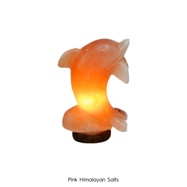 Animal Shaped Pink Salt Lamps - Dolphin
