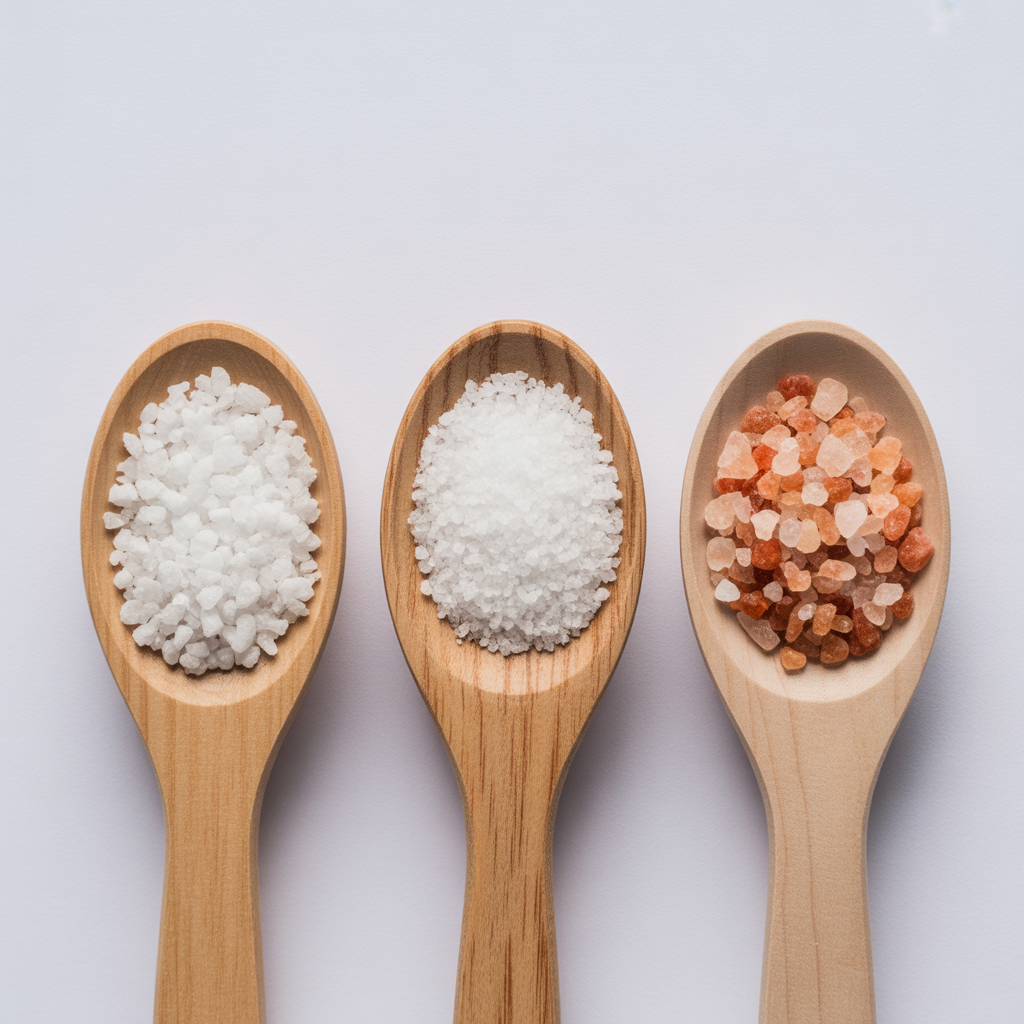 Salt Comparison - Ancient Rock Salt, Sea Salt and Table Salt